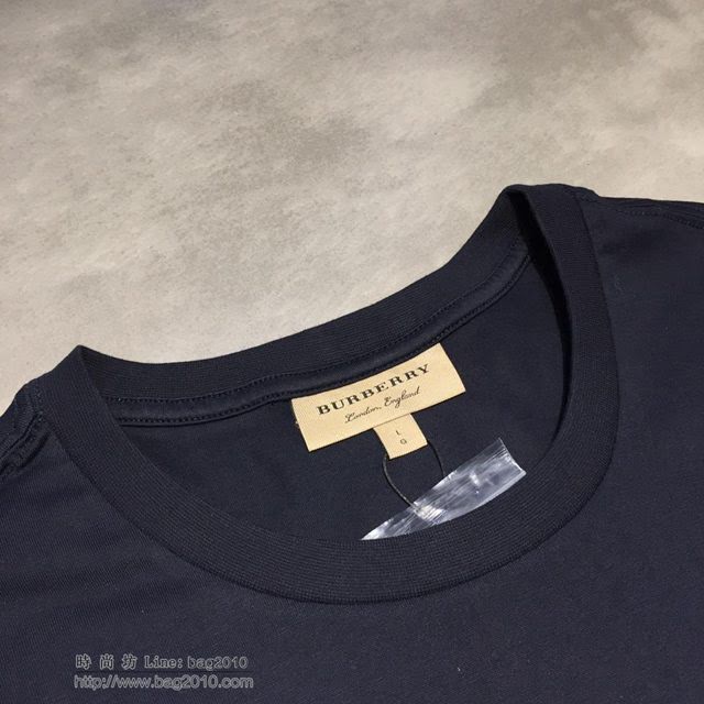 Burberry短袖 19春夏新款 巴寶莉黑色T恤   tzy1760